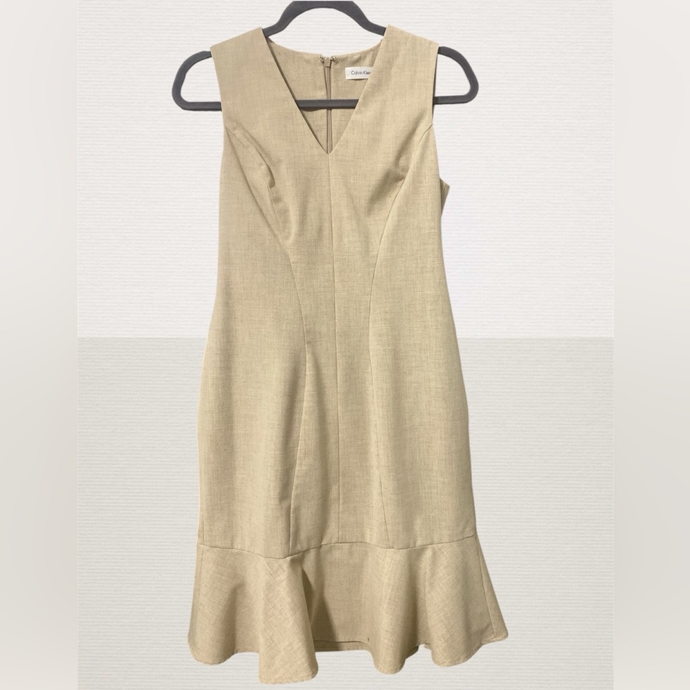 Calvin Klein Beige Midi Dress